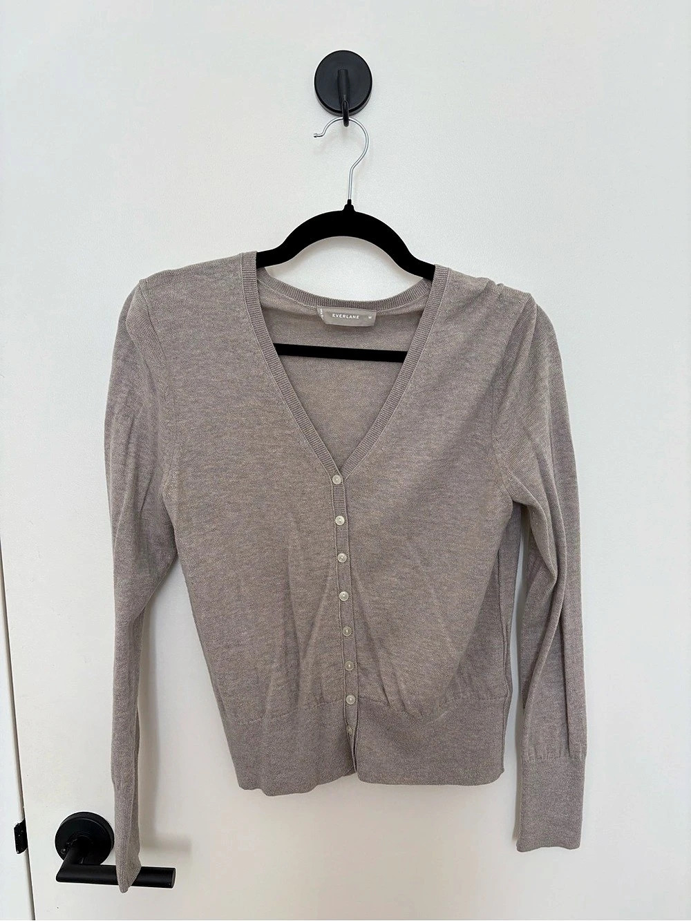 Everlane V-Neck Gray Cardigan